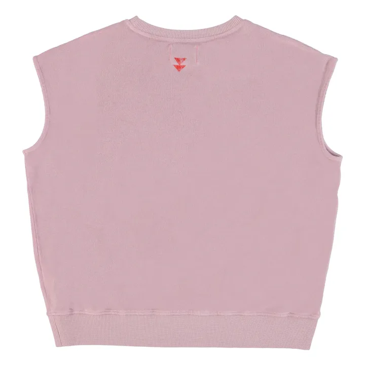 Sweat Sans Manches Charlotte Free Love Coton bio | Lilas- Image produit n°1