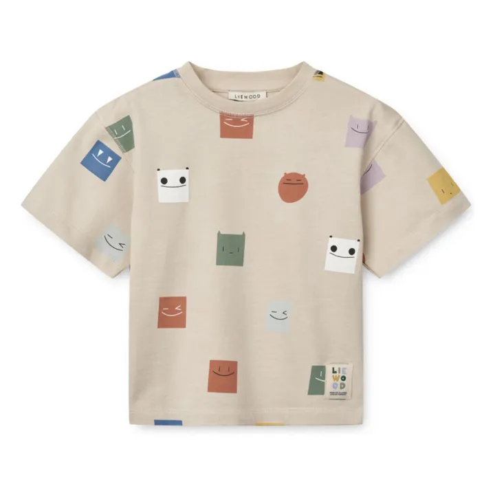 T-Shirt Tyler Smiley Coton Bio | Sable- Image produit n°0