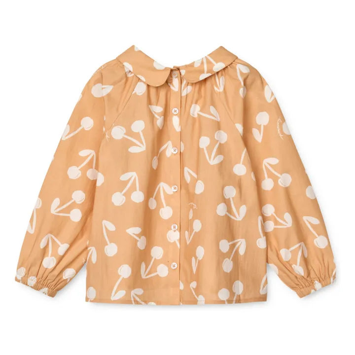 Blouse Rhea Coton Bio | Abricot- Image produit n°3