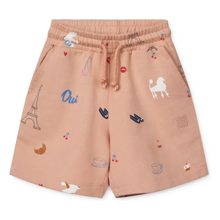 Short Gram Paris Molleton Bio | Rose pêche- Image produit n°0