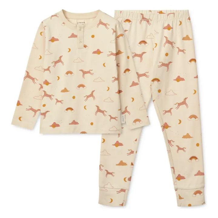 Pijama de algodón ecológico Wilhem Dream | Crema- Imagen del producto n°0