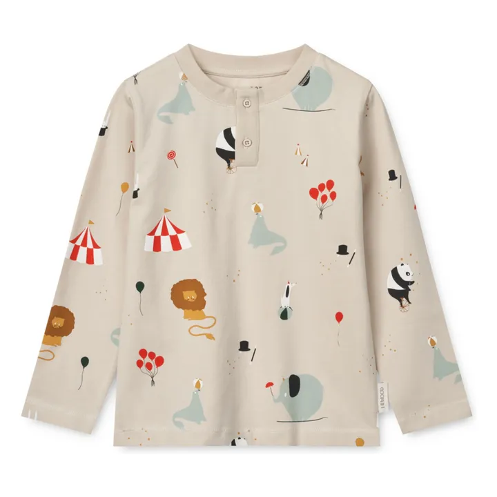 Pyjama Wilhem Circus Bio-Baumwolle | Sandfarben- Produktbild Nr. 1