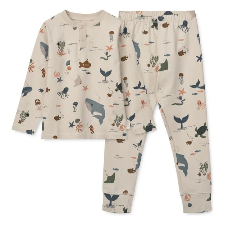 Pyjama Wilhem Bio-Baumwolle | Sandfarben- Produktbild Nr. 0