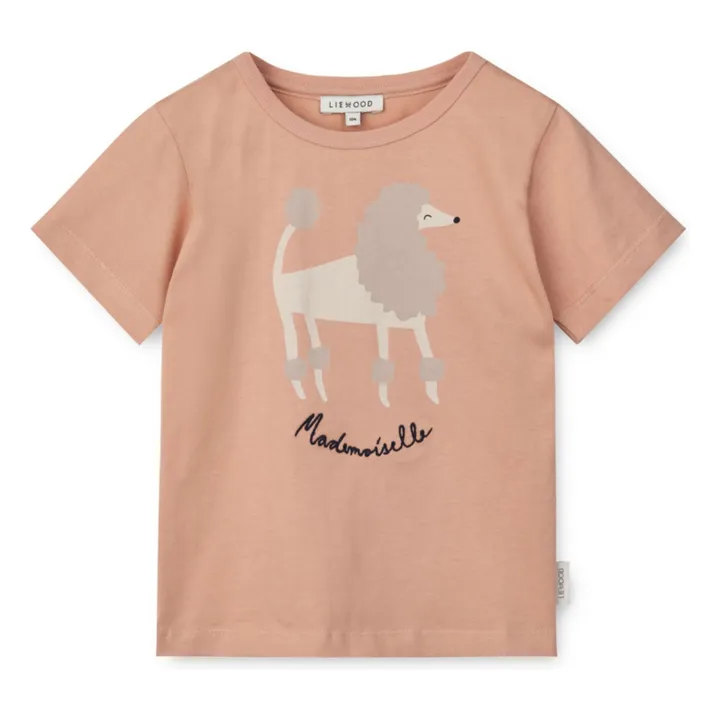 T-Shirt Apia Paris Mademoiselle Coton Bio | Rose pêche- Image produit n°0