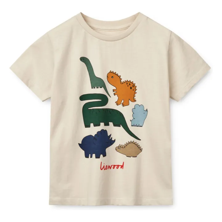 T-Shirt Apia Dinosaure Coton Bio | Crème- Image produit n°0