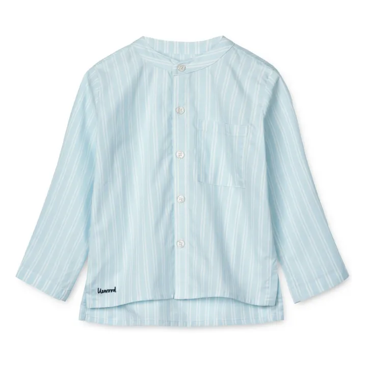 Kurta Ashton Coton Bio | Bleu ciel- Image produit n°0