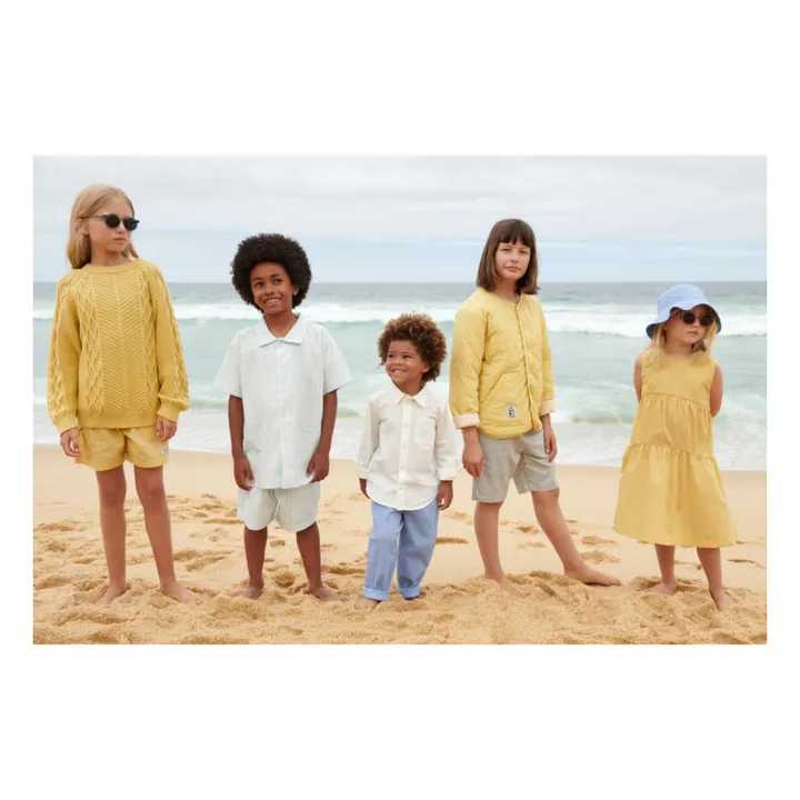 Leona Organic Cotton Shirt and Short Set | Light blue- Product image n°6