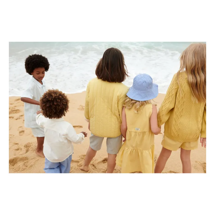Leona Organic Cotton Shirt and Short Set | Light blue- Product image n°5