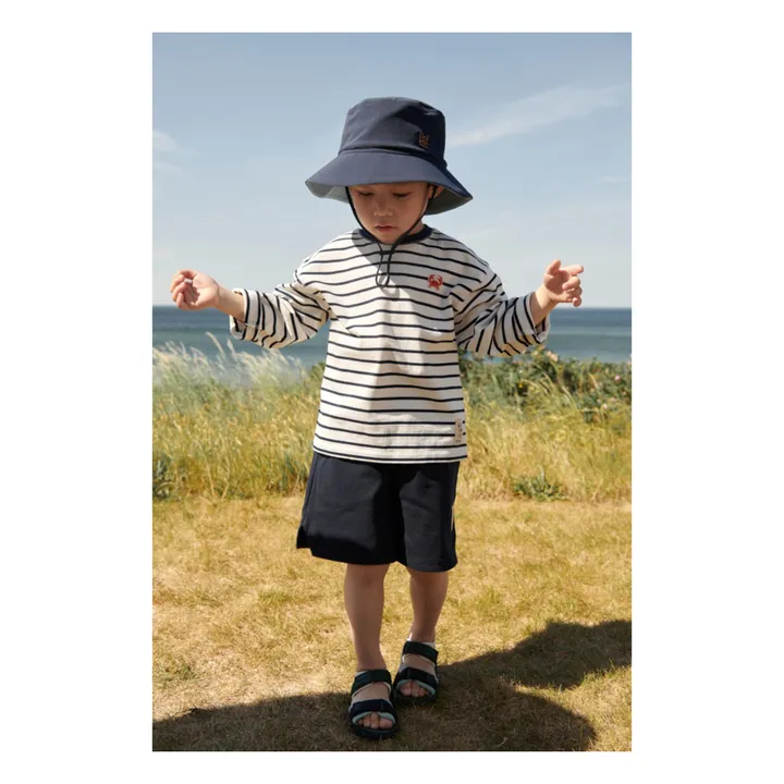 T-Shirt Tyler Coton Bio | Bleu marine- Image produit n°2