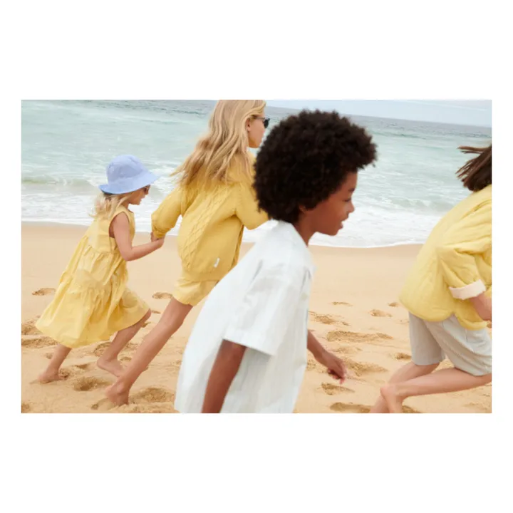 Leona Organic Cotton Shirt and Short Set | Light blue- Product image n°7