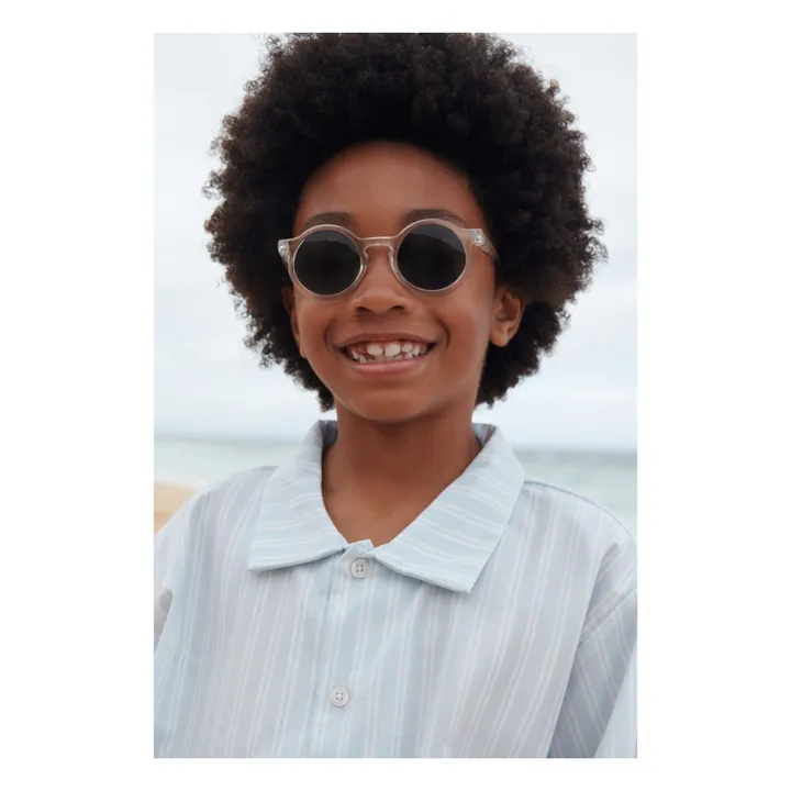 Leona Organic Cotton Shirt and Short Set | Light blue- Product image n°2