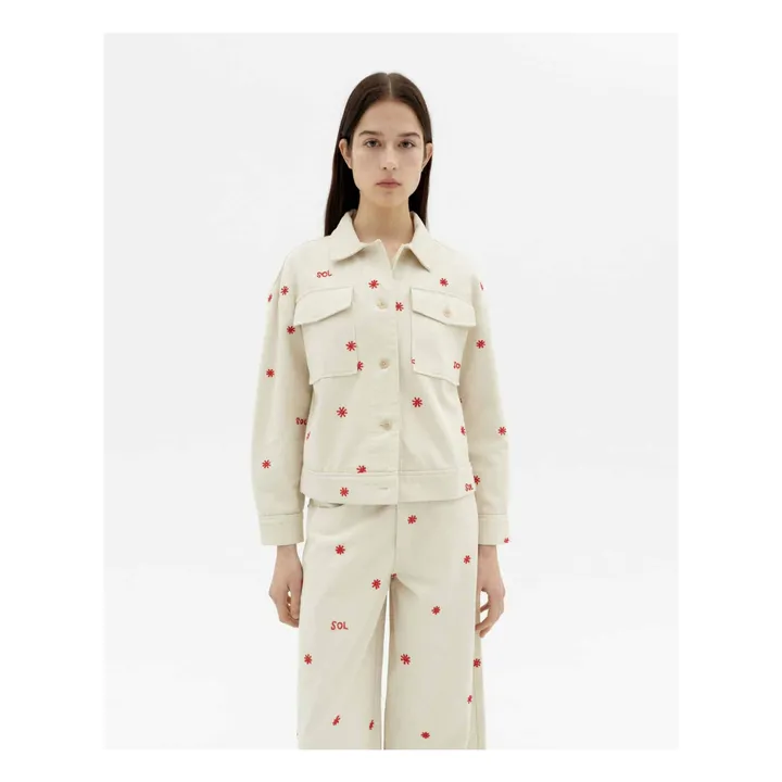 Veste Sol Chain Frans Coton Bio | Ecru- Image produit n°1