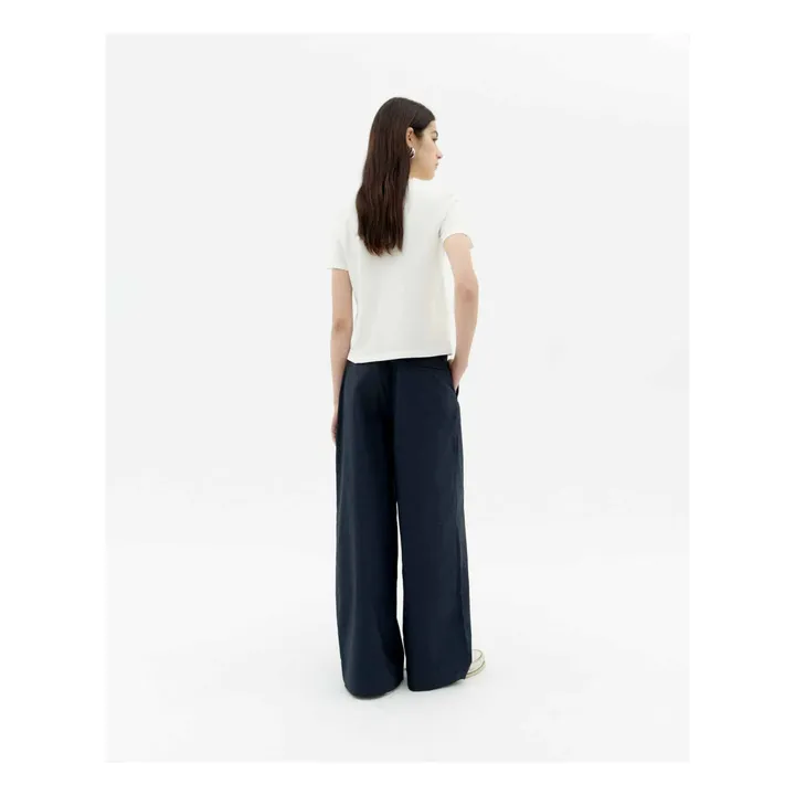T-shirt Blurry Flower Ida Coton Bio | Blanc- Image produit n°4