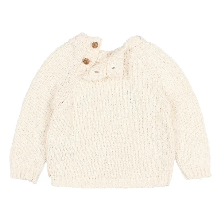 Bunny Organic Cotton Sweater | Ecru- Product image n°4