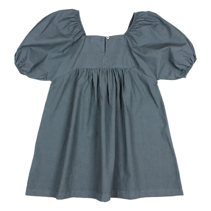 Robe Popeline Coton Bio | Bleu nuit- Image produit n°1