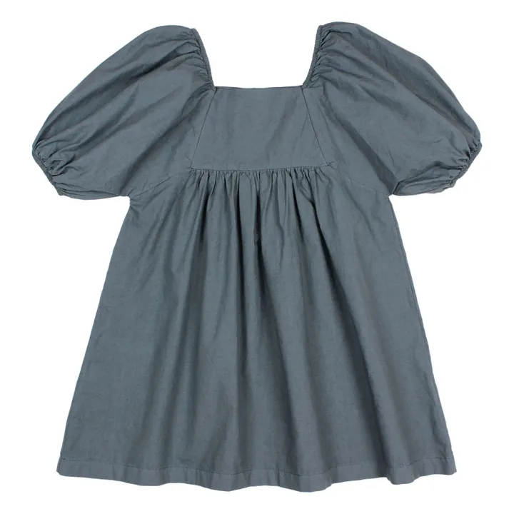 Robe Popeline Coton Bio | Bleu nuit- Image produit n°0