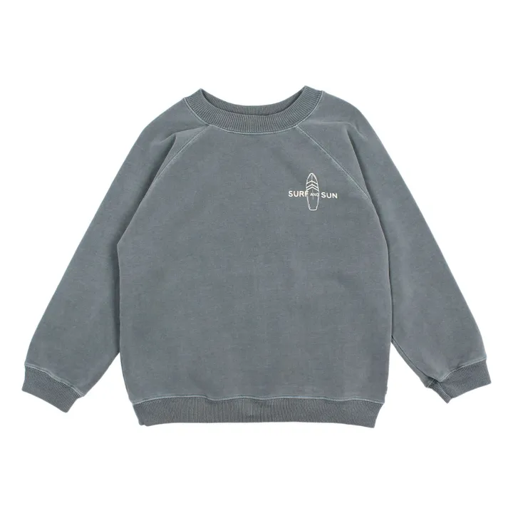 Sweat Surf Coton Bio | Bleu gris- Image produit n°0