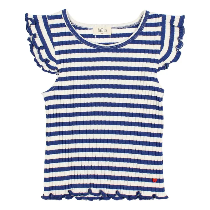 Fancy Tank Top Algodón orgánico | Azul índigo- Imagen del producto n°0