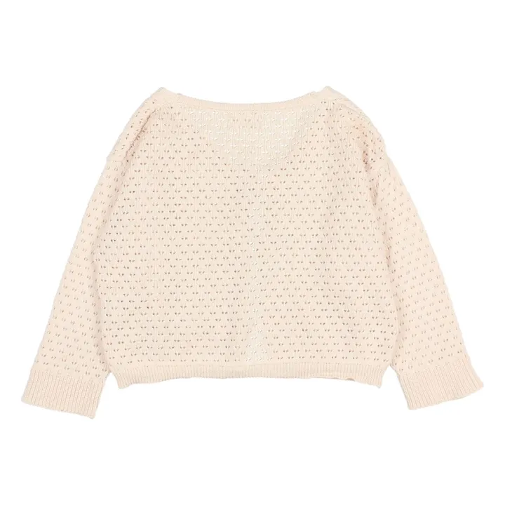 Cardigan Boho Coton Bio | Ivoire- Image produit n°3
