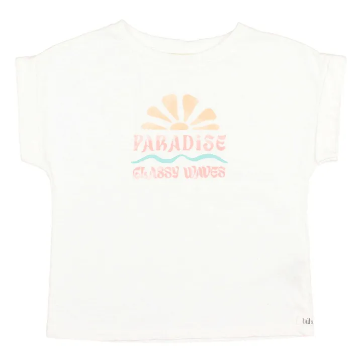 T-shirt Paradise Coton Bio | Blanc- Image produit n°0