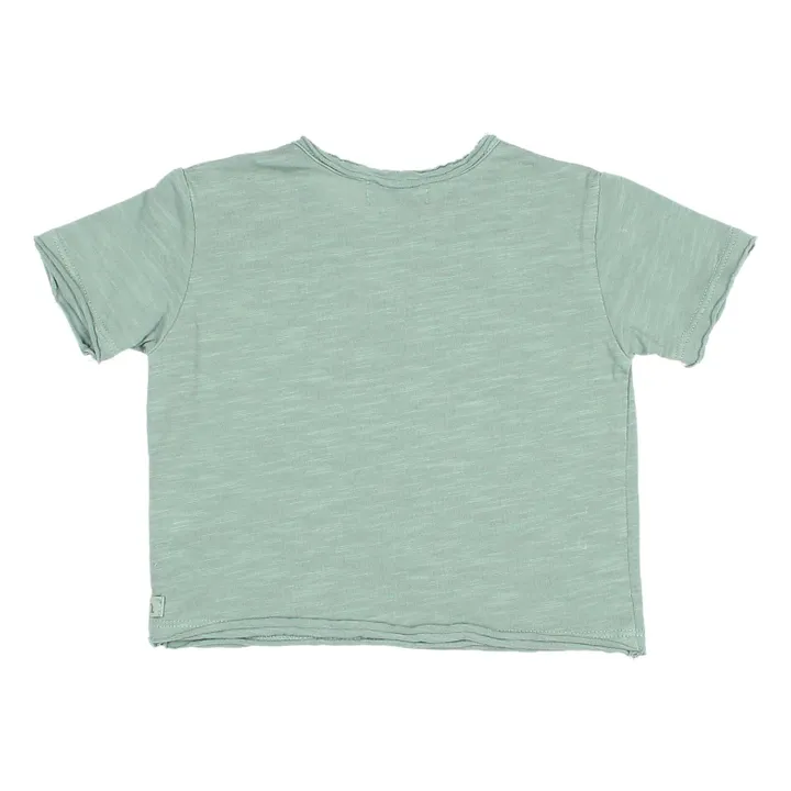 T-shirt Beach Bébé Coton Bio | Vert céladon- Image produit n°1