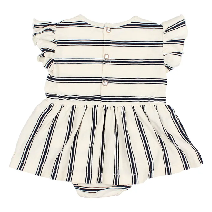 Robe Body Rayures Coton Bio | Bleu- Image produit n°1