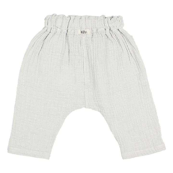 Pantalon Gaze de Coton Bio | Gris clair- Image produit n°1
