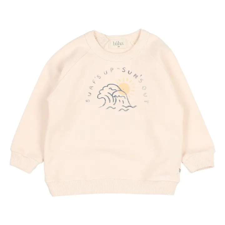 Sweat Vague Coton Bio | Ivoire- Image produit n°0
