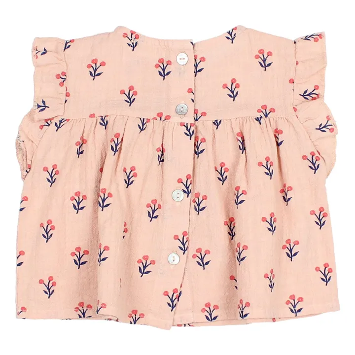 Blouse Capri Bébé Coton Bio | Rose pâle- Image produit n°2