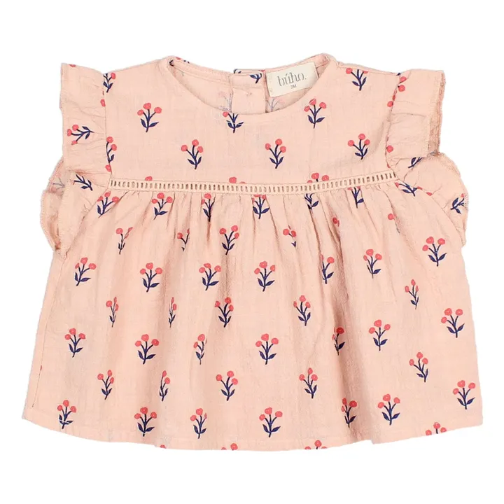 Blouse Capri Bébé Coton Bio | Rose pâle- Image produit n°0