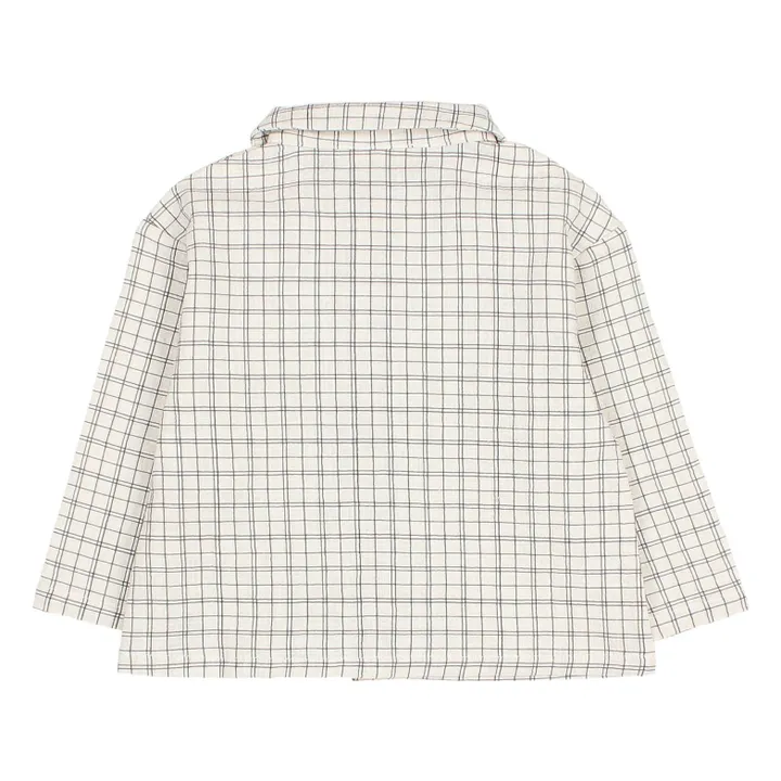 Camicia Mini Check in cotone biologico | Ecru- Immagine del prodotto n°2
