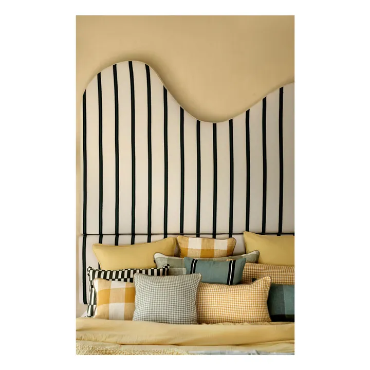 Dili pillowcase in cotton voile | Straw Yellow- Product image n°1