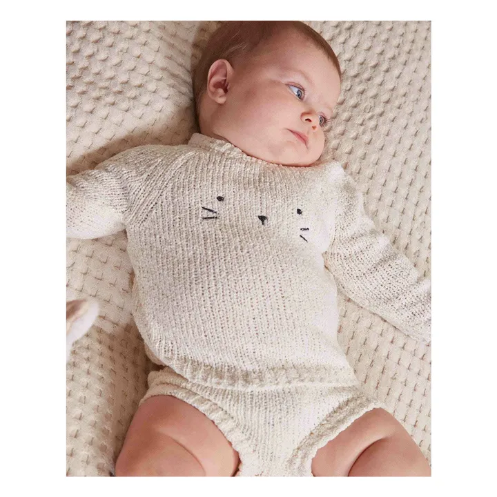 Bunny Organic Cotton Sweater | Ecru- Product image n°2