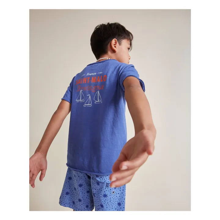 T-Shirt Saint Malo Bio-Baumwolle | Indigoblau- Produktbild Nr. 4