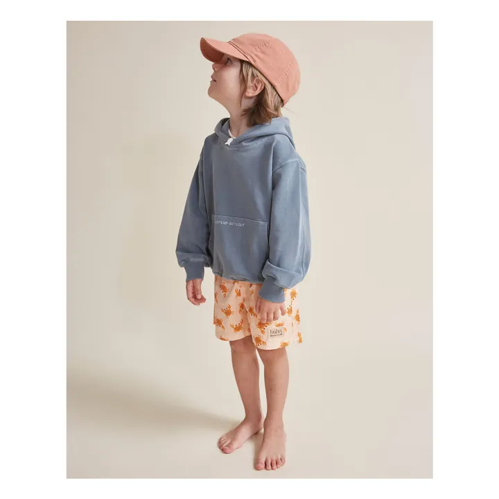 Short de Bain Crabs Coton Bio | Abricot- Image produit n°1