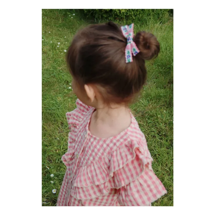 Kim Volant blouse Organic cotton | Pink- Product image n°5