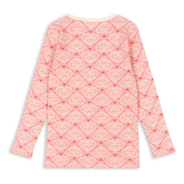 Camiseta de algodón ecológico Ella | Rosa- Imagen del producto n°4