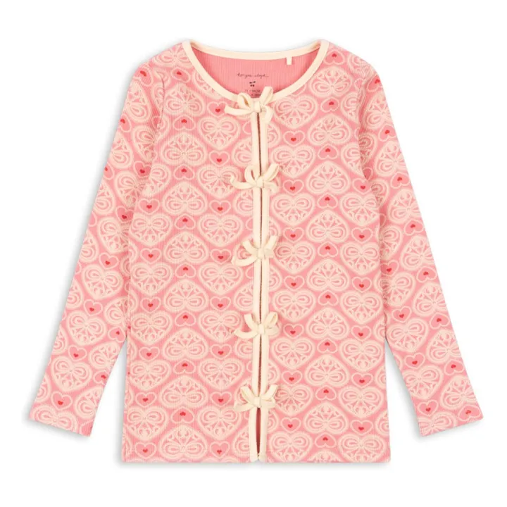 Camiseta de algodón ecológico Ella | Rosa- Imagen del producto n°0
