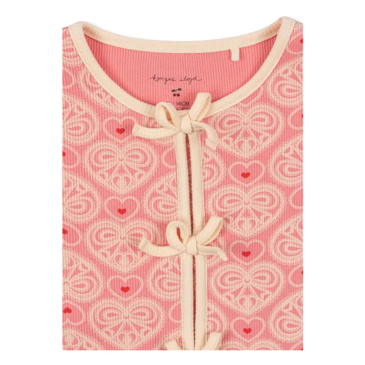 Camiseta de algodón ecológico Ella | Rosa- Imagen del producto n°3