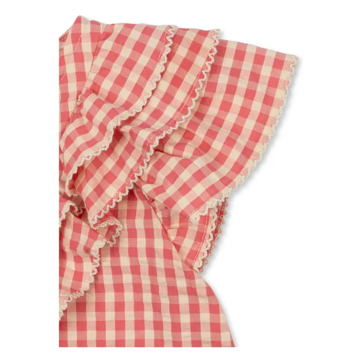 Kim Volant blouse Organic cotton | Pink- Product image n°3
