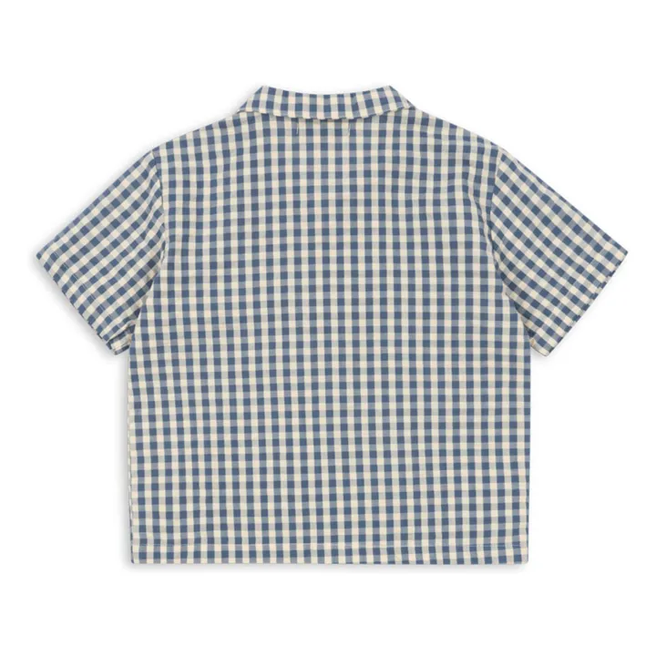 Kim organic cotton shirt | Blue- Product image n°3