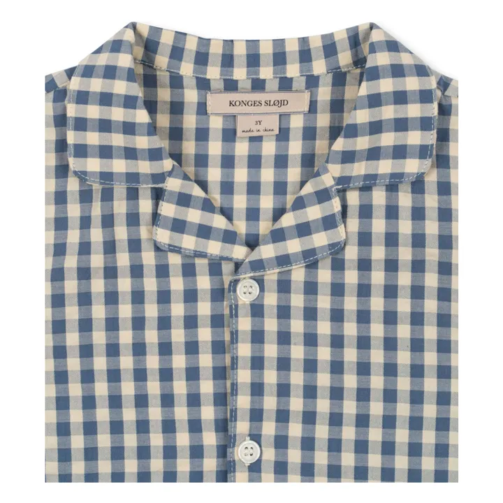 Kim organic cotton shirt | Blue- Product image n°2