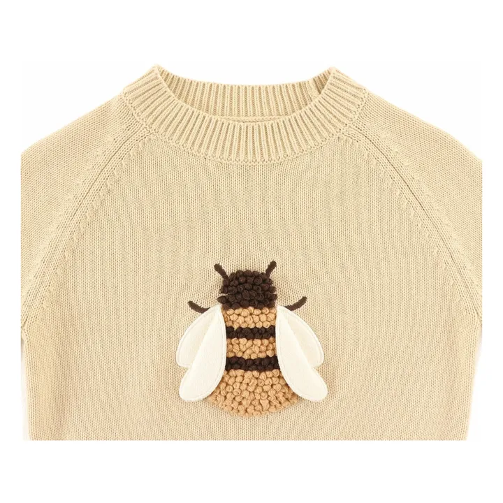 Pullover Valenthe Abeille Bio-Baumwolle | Beige- Produktbild Nr. 3