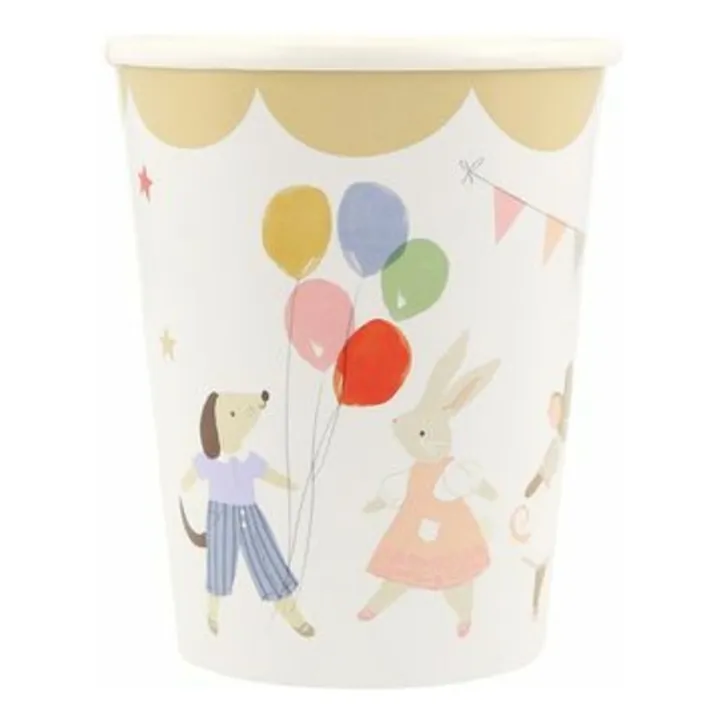 Gobelets d'anniversaire Animal Friends - Set de 8- Image produit n°1