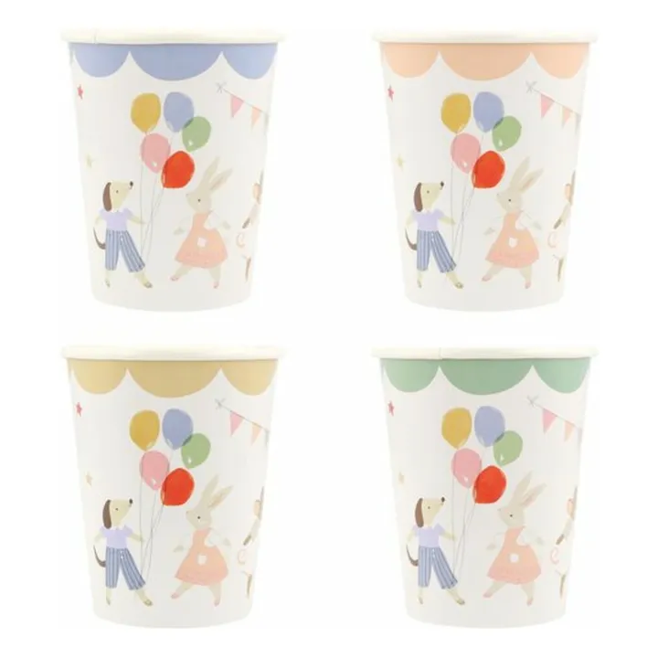 Gobelets d'anniversaire Animal Friends - Set de 8- Image produit n°0