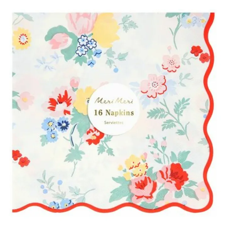 Serviettes en papier Vintage Floral - Set de 16- Image produit n°1