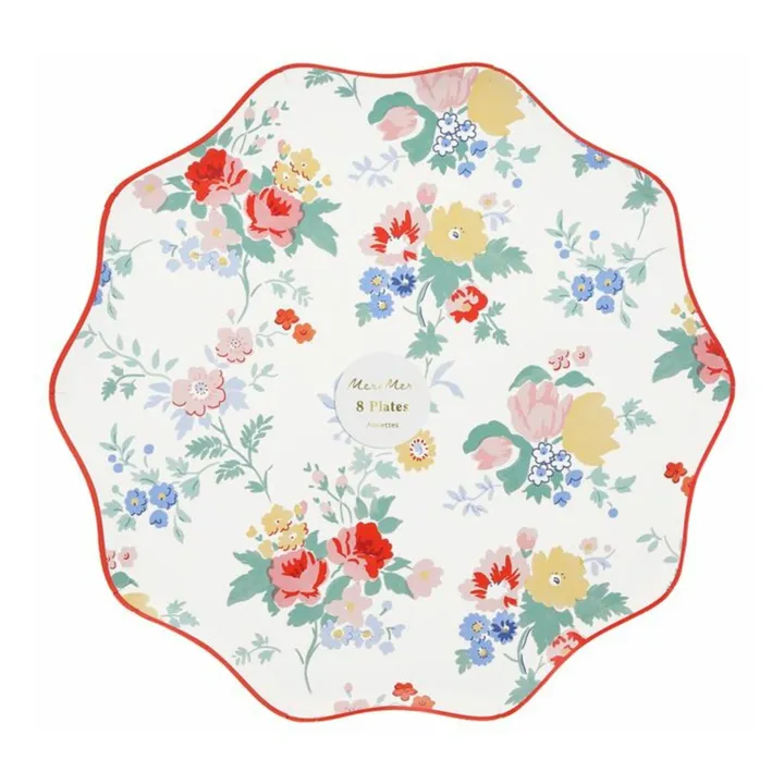 Platos Florales Vintage - Lote de 8- Imagen del producto n°1
