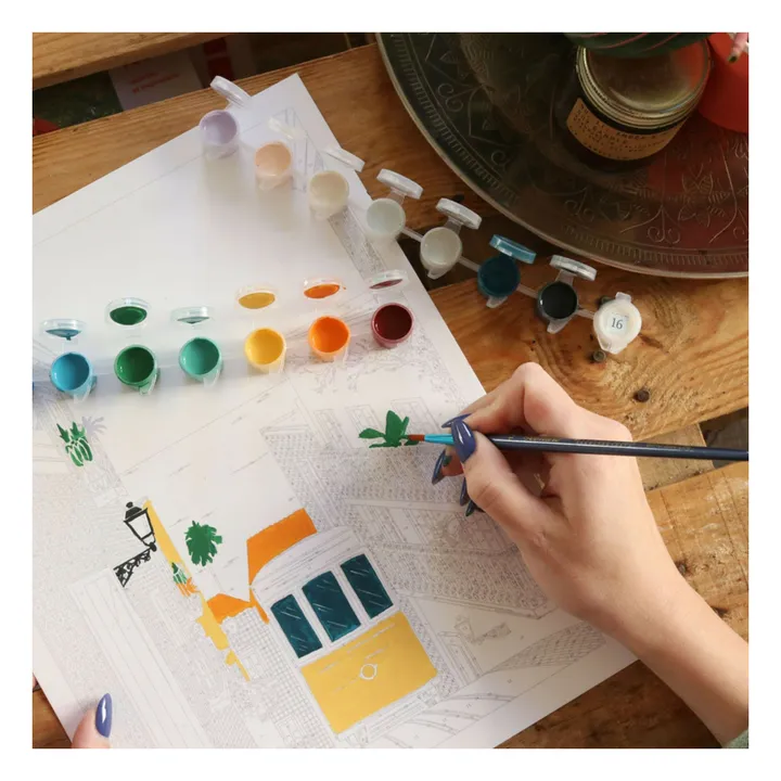 Kit de peinture au numéro - Lisbon Tram par Vero Illustrates- Image produit n°3