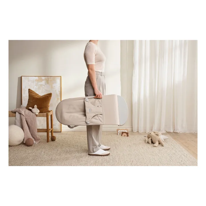 Tumbona Bliss de punto jaspeado | Beige- Imagen del producto n°8