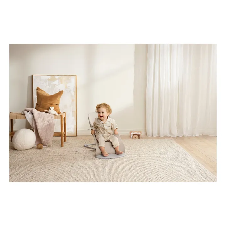 Tumbona Bliss de punto jaspeado | Beige- Imagen del producto n°7
